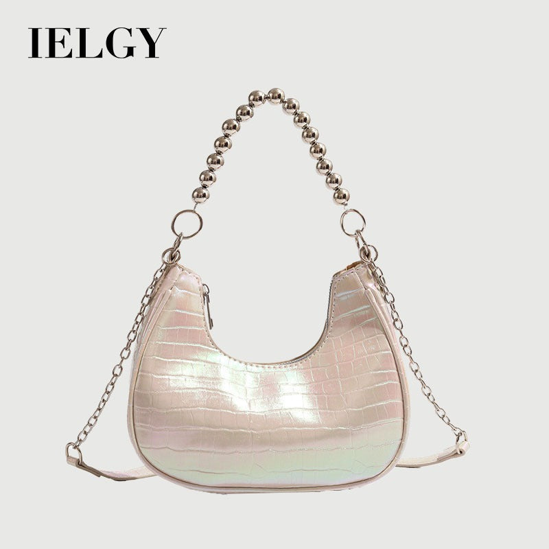 Ielgy Ladies Crescent Underarm Bag High-End Fashion Diagonal All-Match Shoulder Bag