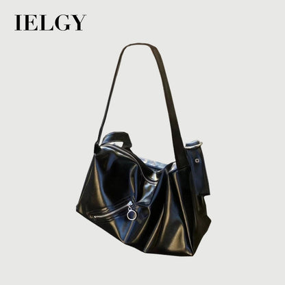 Ielgy Ladies Tote Bag Crossbody Shoulder Casual Large Capacity Black Bag