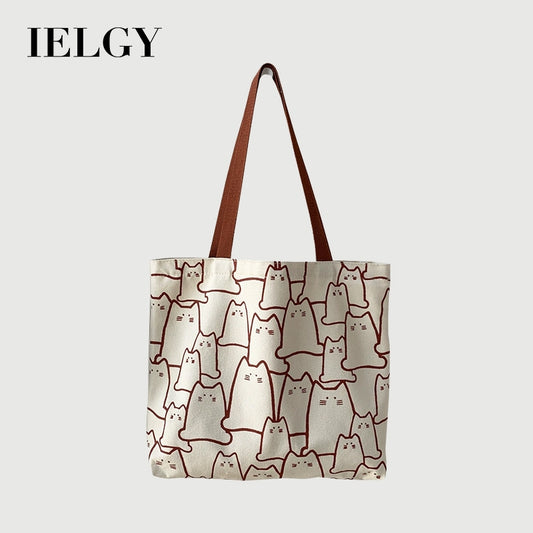 IELGY Japanese Korean style large-capacity simple portable canvas bag