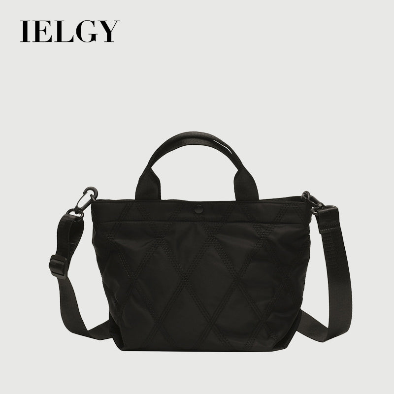 IELGY Lingge embroidery thread niche design all-match messenger portable bucket bag women
