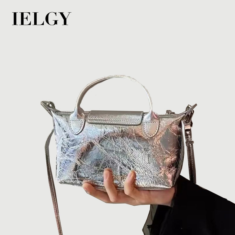 Ielgy Ladies All-Match One-Shoulder Messenger Dumpling Bag New Chinese Style Hand Bag