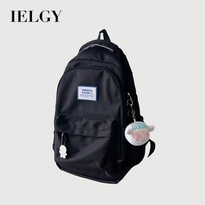 Ielgy Ladies Backpack Waterproof Smooth Large Capacity Student Simple School Bag Computer Backpack