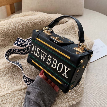 IELGY Autumn And Winter Bag Women Trendy Korean Version Of The Wild Crossbody Western Fashion Handle Box Bag