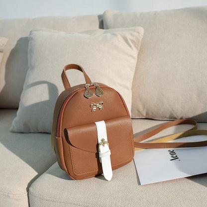 IELGY Mini Backpack Women Fashion Messenger Bag Multi-function Large Capacity