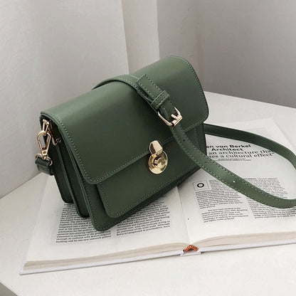 IELGY Korean version of one-shouldered slung ins fashion texture simple square bag