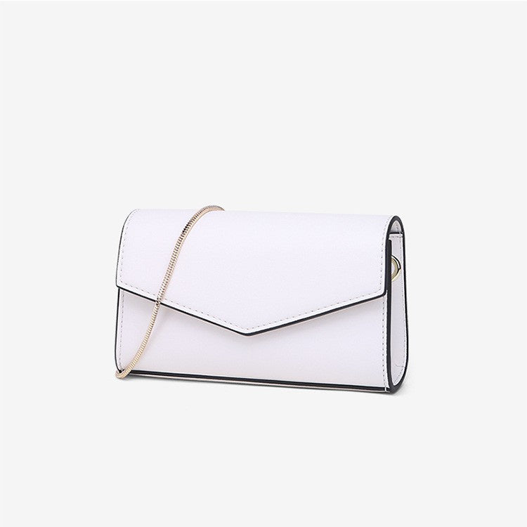 IELGY Women's bag crossbody casual black Korean version, fashion chain one shoulder versatile PU