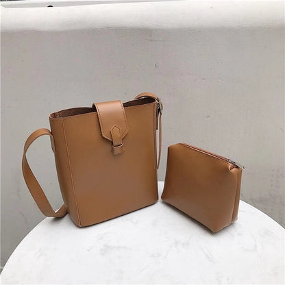 IELGY Korean bucket bag shoulder bag bun mother package