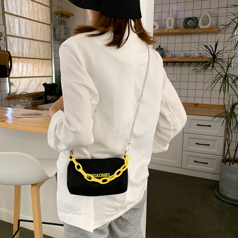 IELGY High sense of Internet celebrity summer casual letter street shooting bag tide wild one-shoulder messenger bag