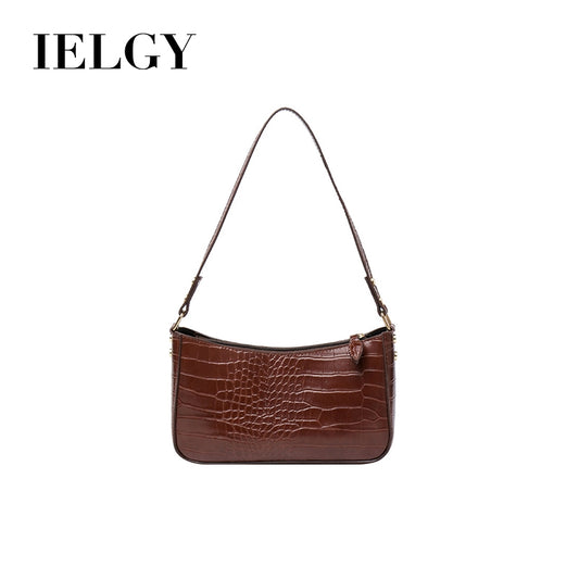 High level French small group design bag Vintage underarm bag method stick bag crocodile pattern Handbag celebrity handbag