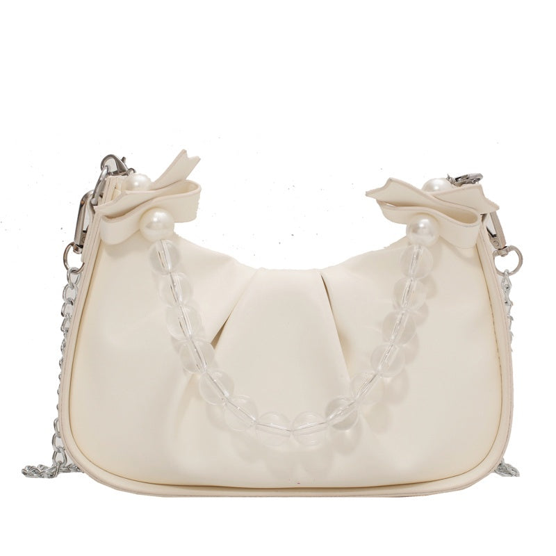 IELGY female bag crystal beads portable Korean style simple one-shoulder messenger bag