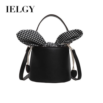 IELGY New portable bucket bag girl shoulder messenger bag