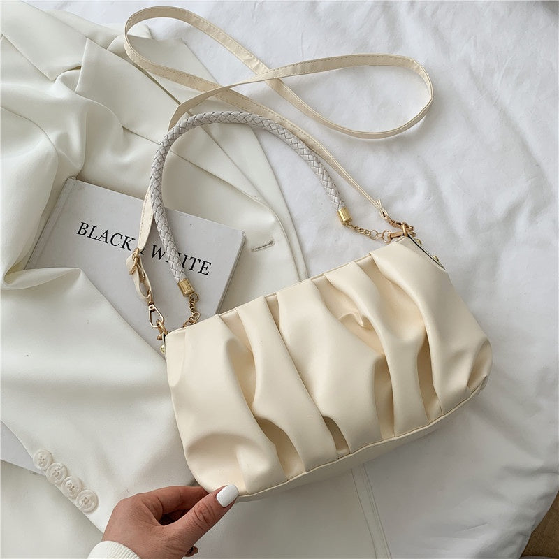 IELGY cloud bag women's fashion small square bag shoulder messenger bag