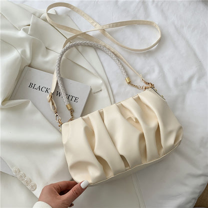 IELGY cloud bag women's fashion small square bag shoulder messenger bag