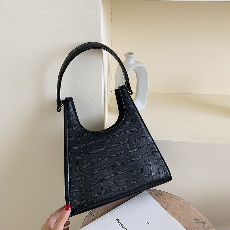 IELGY Vintage crocodile style single shoulder bag