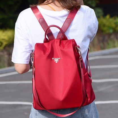 IELGY Multifunctional Anti-theft Backpack Female Korean Style Oxford Fashion Travel Backpack