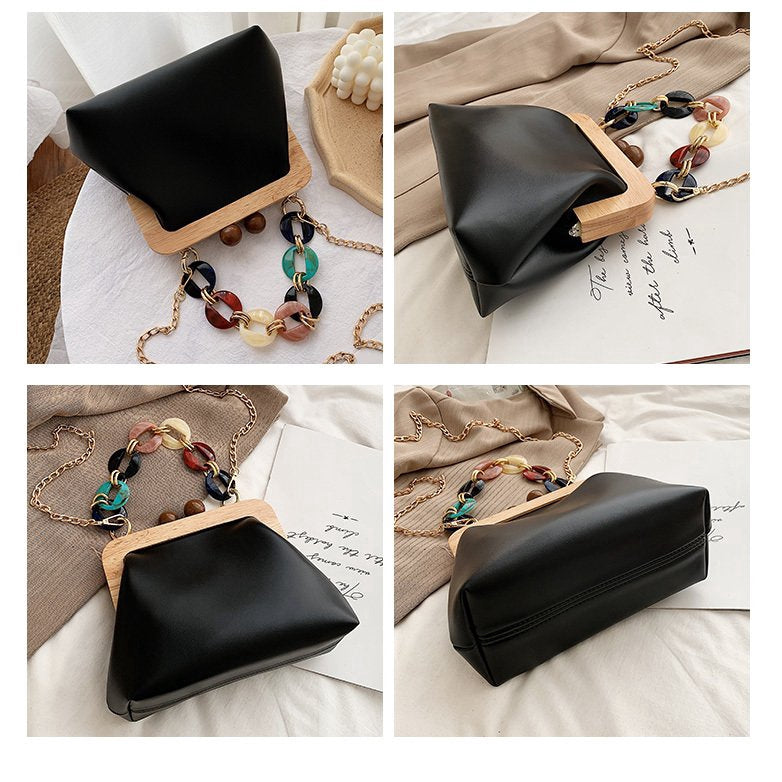 IELGY High-end casual bag Korean fashion simple retro wild one-shoulder messenger small square bag
