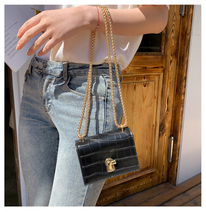 IELGY fashion women shoulder bags crocodile pattern square crossbody bags