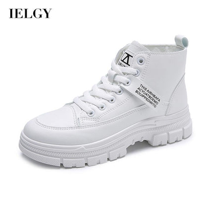 IELGY stitching Martin boots women's motorcycle short tube thick bottom thinner