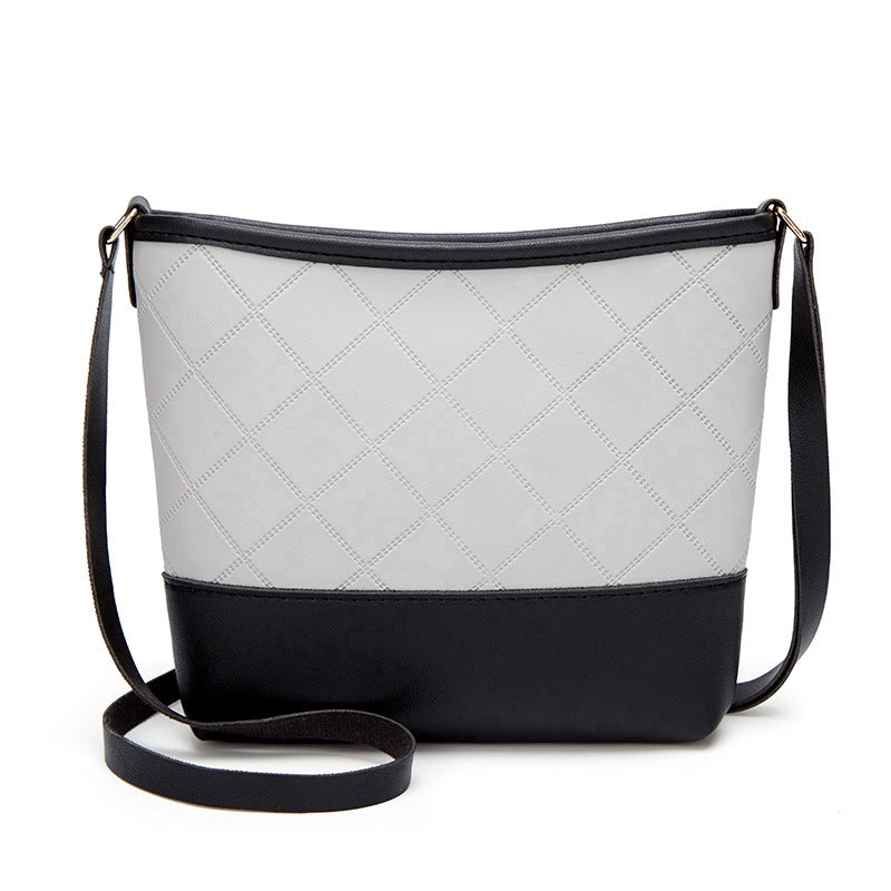 IELGY Square One Shoulder Bucket Bag Korean Slant edgy Mobile Phone Bag