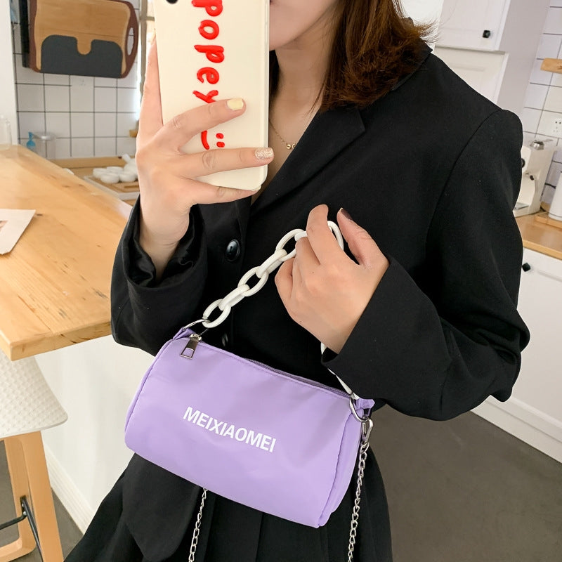 IELGY High sense of Internet celebrity summer casual letter street shooting bag tide wild one-shoulder messenger bag