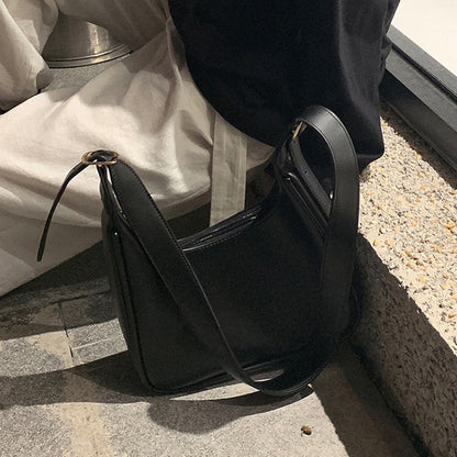 IELGY texture fashion solid color all-match casual one-shoulder western style diagonal bag