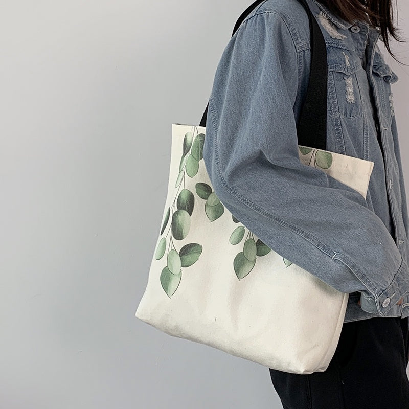 IELGY original women's single shoulder Japanese Harajuku small fresh canvas bag