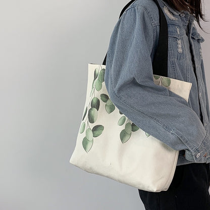 IELGY original women's single shoulder Japanese Harajuku small fresh canvas bag