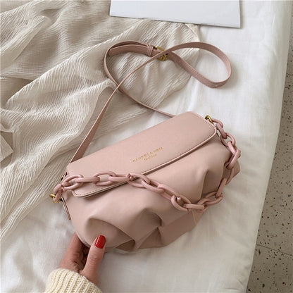 IELGY new tide korean version 100 lap oblique satchel yangqi fashion cloud bag