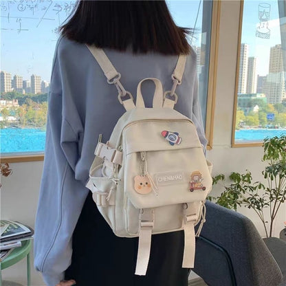 IELGY Mini Backpack Women's Fashion One Shoulder Messenger Bag All-match Multifunctional Small Backpack