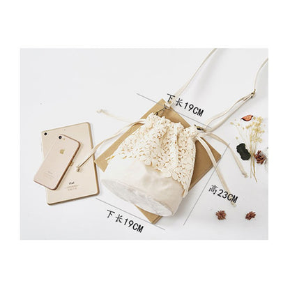 IELGY Lace bag bucket shoulder bag