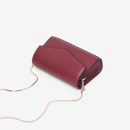 IELGY Women's bag crossbody casual black Korean version, fashion chain one shoulder versatile PU