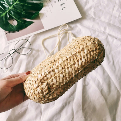 IELGY straw beach bag diagonal package