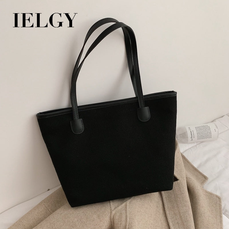 IELGY female bag tide Korean version big bag fashion simple shoulder bag casual handbag tote big bag