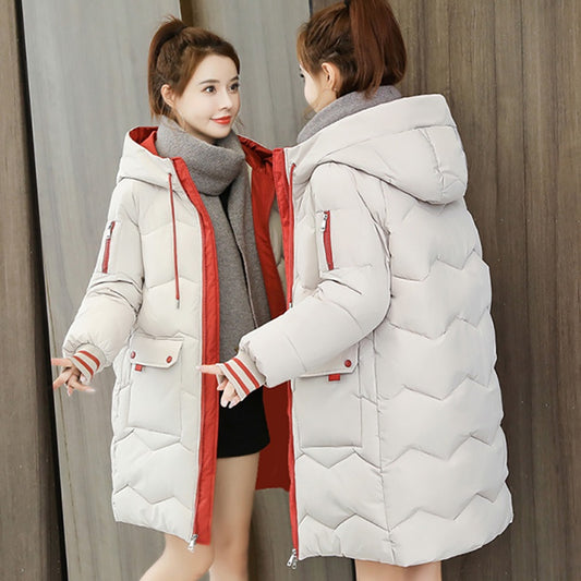 IELGY  Cotton Padded Jacket Half Length Korean Style Loose Winter Padded Jacket