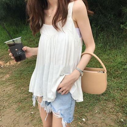 IELGY semi-circular portable diagonal shoulder handbag