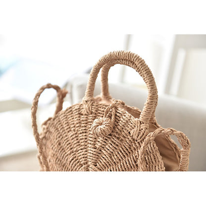 Ins super fire grass package beach bag round package