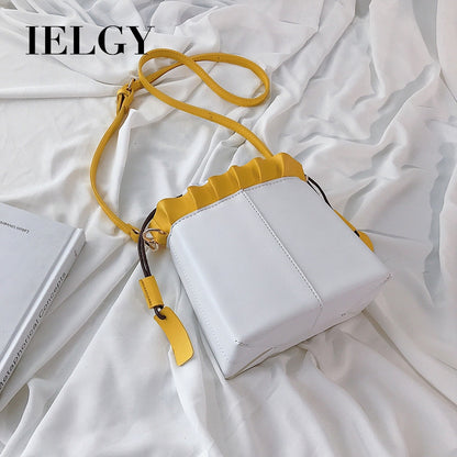 IELGY Bucket bag fashion foreign shoulder shoulder bag Korean version of the simple small bag