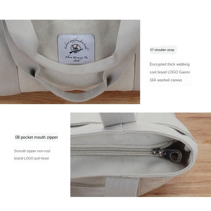 IELGY casual large-capacity canvas bag women's single-handle shoulder bag fashion multi-bag female bag mommy canvas bag