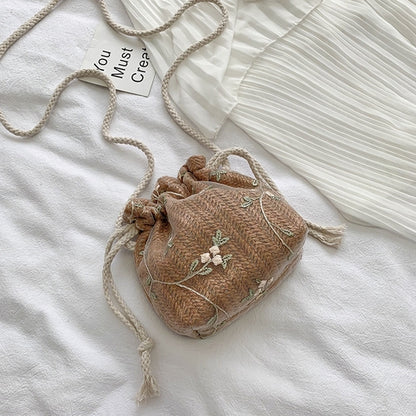 IELGY Messenger bag women's versatile ins fashion bucket bag trend