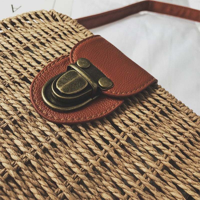 IELGY Mini Square Retro Beach Bag Messenger Bag