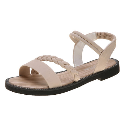 IELGY sandals flat-bottomed work wear fairy style all-match women's shoes