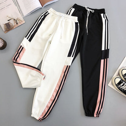 IELGY Women's sweatpants Korean version of the tide loose Harajuku bf wind beam feet wild casual pants