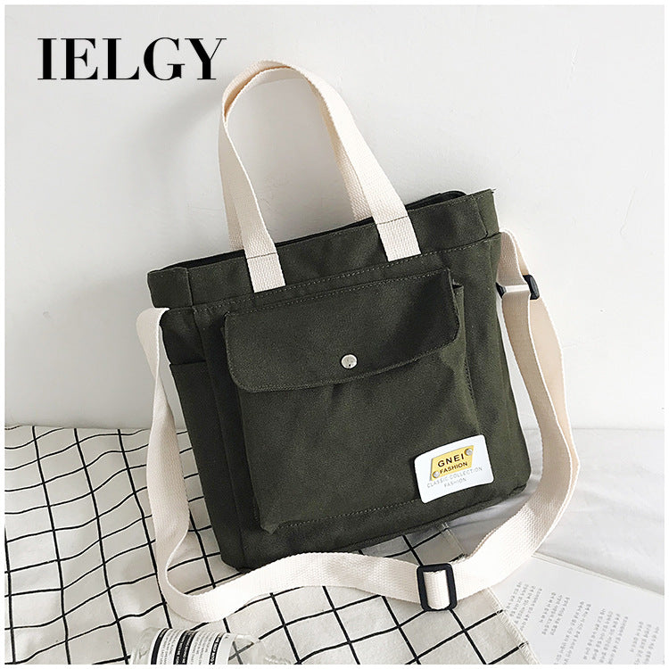 IELGY Handbags Women Handbags Literature and Art Bags Canvas Bags Diagonal Bags