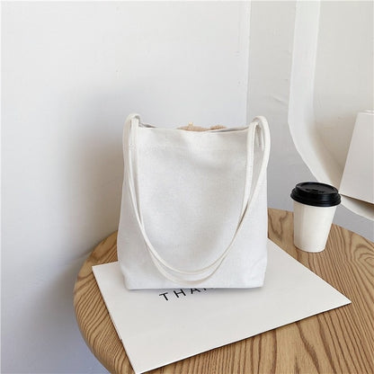 IELGY Summer popular bear canvas fashion portable all-match one-shoulder canvas ladies bag