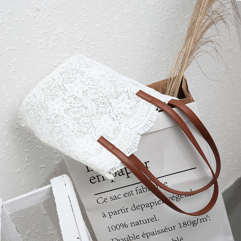 IELGY lace shoulder handbag