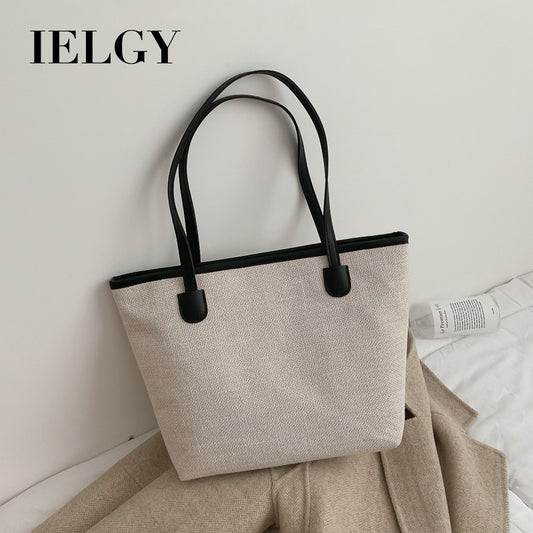 IELGY female bag tide Korean version big bag fashion simple shoulder bag casual handbag tote big bag