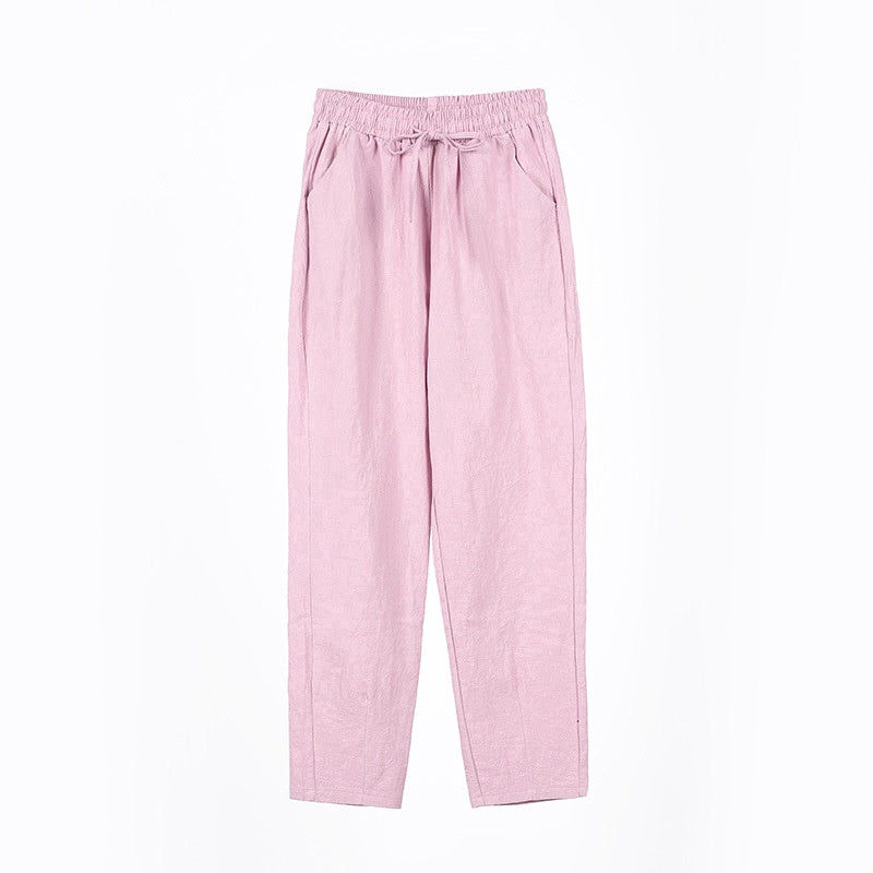 IELGY Cotton casual pants, harem pants, loose pants and thin legs
