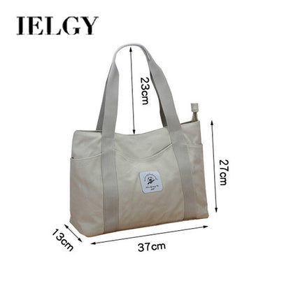 IELGY casual large-capacity canvas bag women's single-handle shoulder bag fashion multi-bag female bag mommy canvas bag