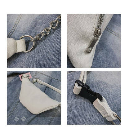 IELGY Summer new slant chic retro wild pockets chest bag