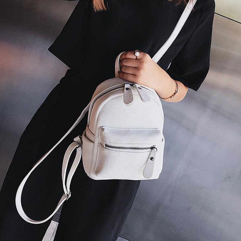 IELGY Casual Fashion Macaron Solid Color Ladies Backpack